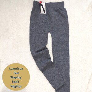 Heathered Grey shaping leggings 6% percent spandex gym workout soft S/M NWT cozy